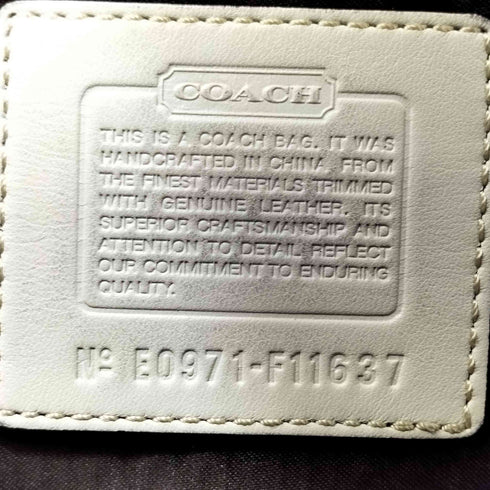 コーチ COACH モノグラム ターンロック レザー切替 キャンバストートバック ハンドバック レディース