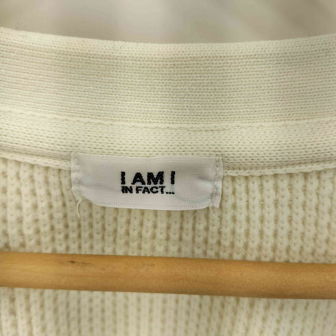 アイアムアイインファクト I am I in fact... ボタンレス ロングスリーブ ニット カーディガン レディース FREE