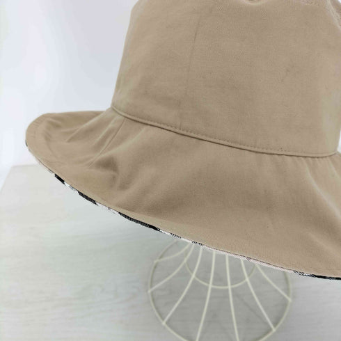バーバリー BURBERRY ノバチェックリバーシブルバケットハット レディース