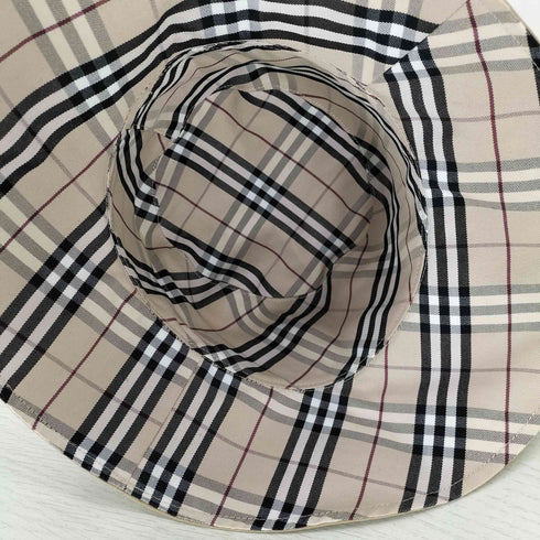 バーバリー BURBERRY ノバチェックリバーシブルバケットハット レディース