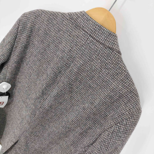 スタッフォード STAFFORD 80S USA製 Harris Tweed 100%ウール 胡桃ボタン チェック柄 2B テーラードジャケット メンズ