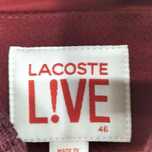 ラコステライブ Lacoste Live 袖レザー切替バーシティジャケット スタジャン メンズ JPN:46