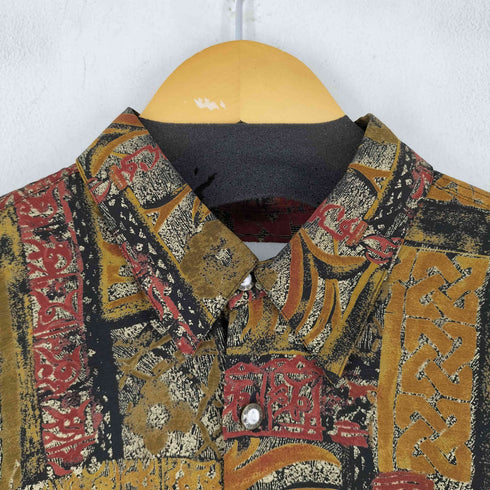 80S at all Hazards 総柄 L/S シャツ メンズ