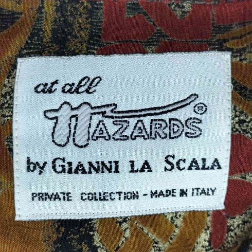 80S at all Hazards 総柄 L/S シャツ メンズ