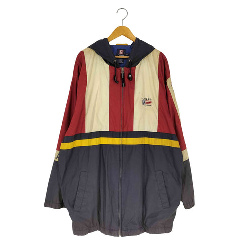チャップスラルフローレン CHAPS RALPH LAUREN 90S~00S マルチカラー ナイロンパーカー メンズ 2XLT