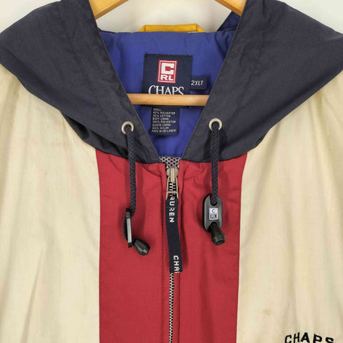 チャップスラルフローレン CHAPS RALPH LAUREN 90S~00S マルチカラー ナイロンパーカー メンズ 2XLT