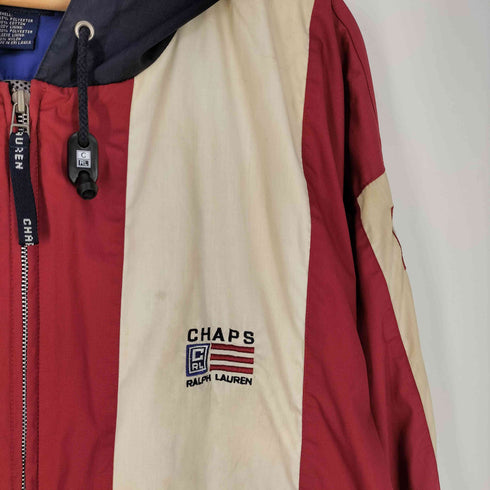 チャップスラルフローレン CHAPS RALPH LAUREN 90S~00S マルチカラー ナイロンパーカー メンズ 2XLT