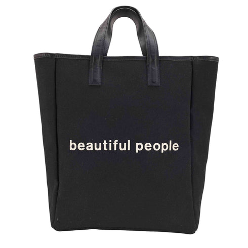 ビューティフルピープル beautiful people キャンバスロゴトートバッグ レディース