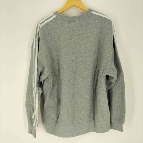 アディダス adidas エッセンシャルズ プラス ルーズフィット スリーストライプス フレンチテリー スウェットトレーナー メンズ JPN:XL