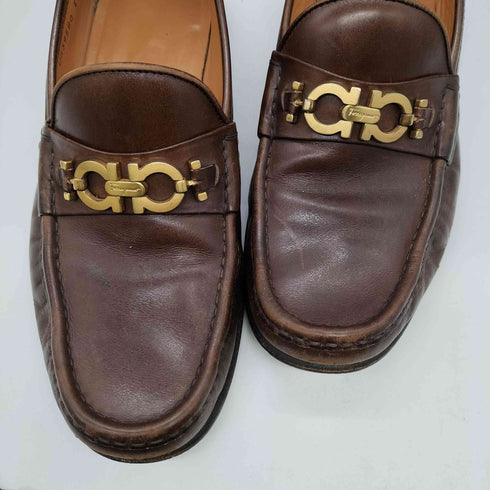サルヴァトーレフェラガモ Salvatore Ferragamo ガンチーニ ビット ローファー メンズ UK:7.5