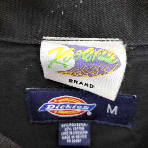 ディッキーズ Dickies メキシコ製 KOOLS VILLE TATTO PARLOR コラボ ロゴプリント ジップアップ ワークジャケット メンズ import:M