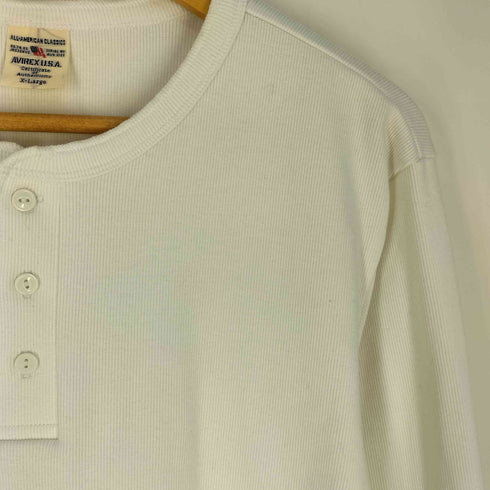 アヴィレックス AVIREX TERECO HENRY NECK LONG SLEEVE T-SHIRT メンズ JPN:XL