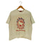 Moromoro キャラクター ネコ クルーネックTシャツ レディース JPN:L