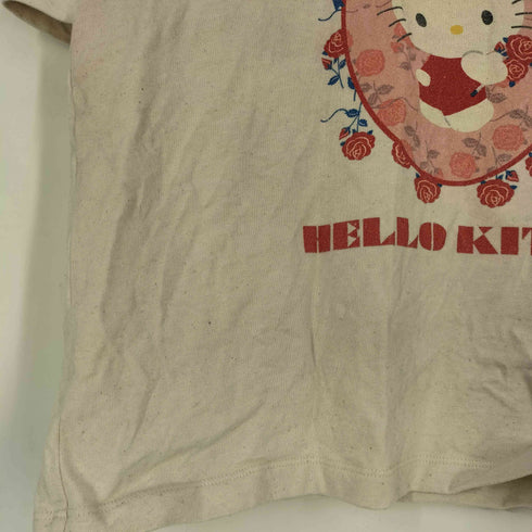 Moromoro キャラクター ネコ クルーネックTシャツ レディース JPN:L