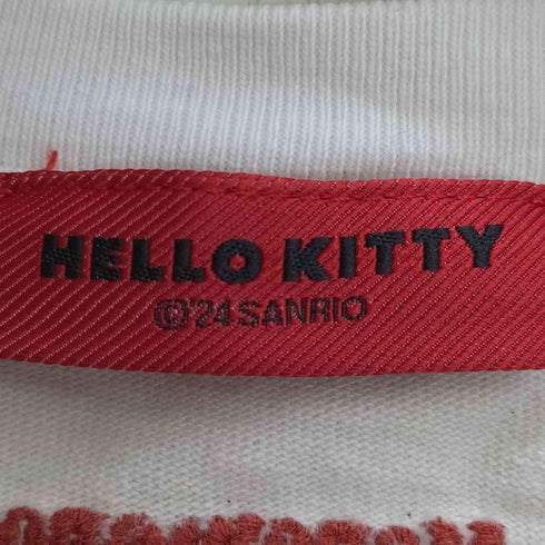 Moromoro キャラクター ネコ クルーネックTシャツ レディース JPN:L
