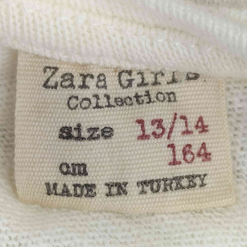 ザラ ZARA フロントプリント L/S Tシャツ レディース 13/14