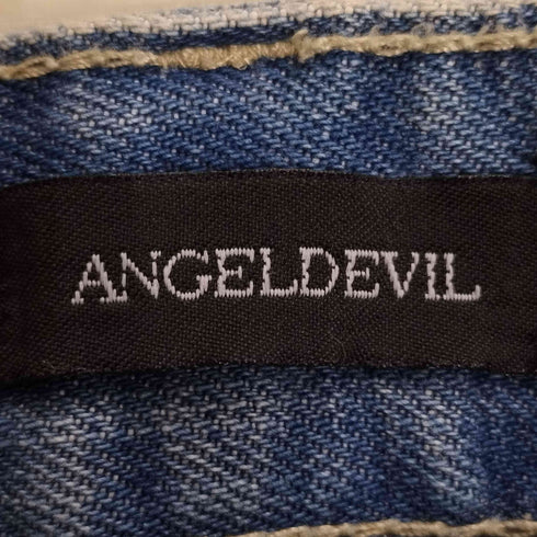 ANGELDEVIL ダメージ加工 ジップデニム メンズ 38inch