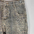 TRINITE STUDIO Leopard Print Distressed Denim Wide-Leg Pants レオパード プリント ワイドレッグパンツ レディース JPN:S