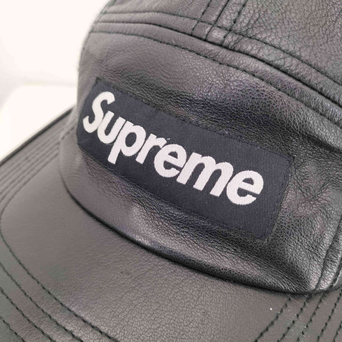 シュプリーム Supreme Leather Camp Cap メンズ
