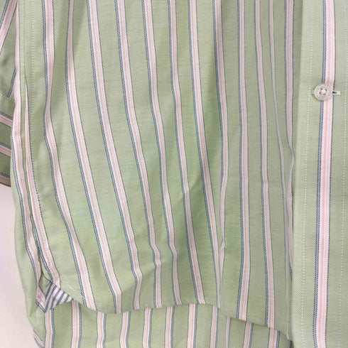 ランズエンド LANDS END ストライプ コットン L/S B.D シャツ メンズ 43-84
