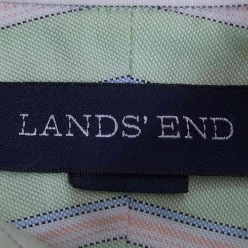 ランズエンド LANDS END ストライプ コットン L/S B.D シャツ メンズ 43-84