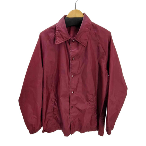 スポーツマスター SPORTSMASTER 80-90S USA製 三角タグ ナイロン コーチ ジャケット ボルドー メンズ import:M