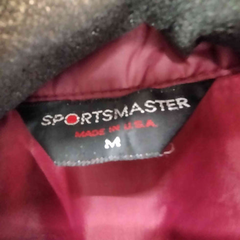 スポーツマスター SPORTSMASTER 80-90S USA製 三角タグ ナイロン コーチ ジャケット ボルドー メンズ import:M