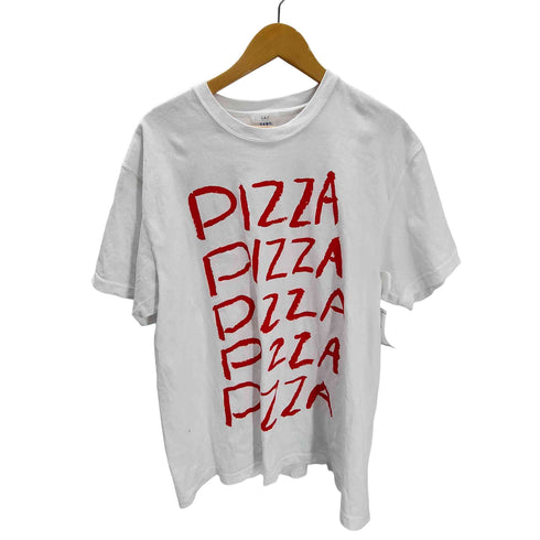 ビームス BEAMS TOKYO CULTUART by BEAMS しんご PIZZA ピザ プリント S/S Tシャツ メンズ JPN:XL