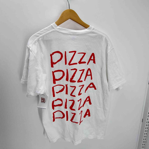 ビームス BEAMS TOKYO CULTUART by BEAMS しんご PIZZA ピザ プリント S/S Tシャツ メンズ JPN:XL