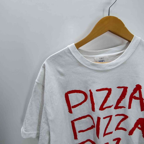 ビームス BEAMS TOKYO CULTUART by BEAMS しんご PIZZA ピザ プリント S/S Tシャツ メンズ JPN:XL