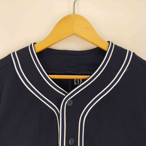 ギャップ Gap 24AW ブランドロゴ刺繍 ベースボール シャツ メンズ JPN:S