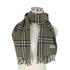 バーバリーズ BURBERRYS pure cashmere ノバチェックカシミアマフラー フリンジ メンズ