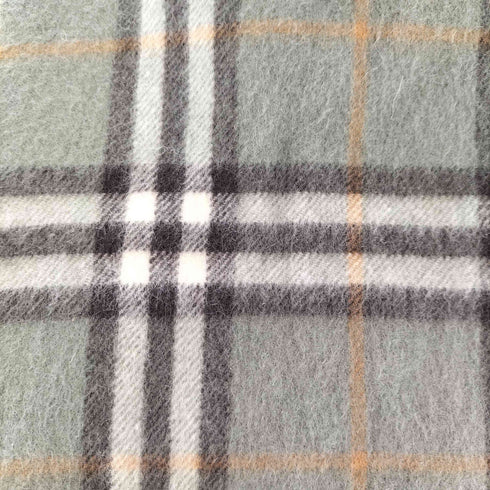 バーバリーズ BURBERRYS pure cashmere ノバチェックカシミアマフラー フリンジ メンズ