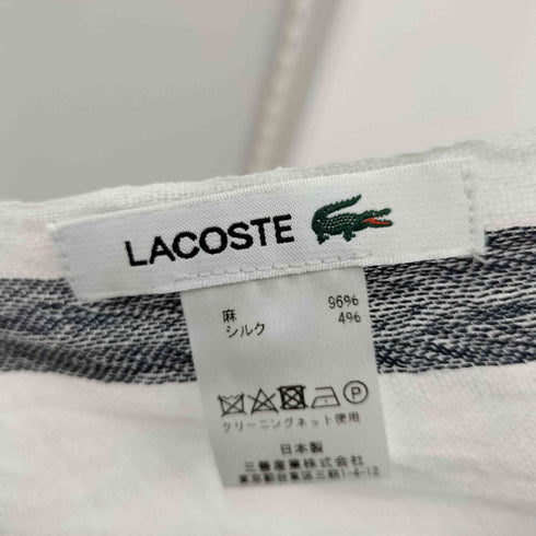 ラコステ LACOSTE シルクリネン スカーフ メンズ