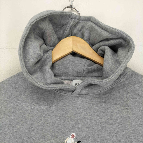 ジムマスター gym master FLING レスラー刺繍スウェットプルパーカー メンズ M