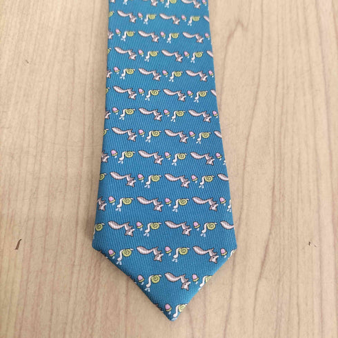 サルヴァトーレフェラガモ Salvatore Ferragamo カタツムリ総柄ネクタイ メンズ