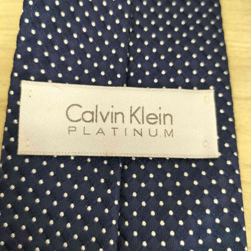 カルバンクラインプラチナ CALVIN KLEIN PLATINUM ドットネクタイ メンズ