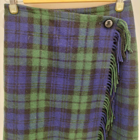 ツイードミル TWEEDMILL MICHEL Beaudouin チェック柄 ラップ 巻きスカート レディース 1