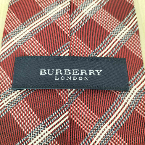 バーバリーロンドン BURBERRY LONDON シルクチェックネクタイ メンズ