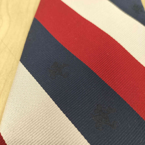 ジェイプレス J.PRESS キャラクター刺繍 ストライプネクタイ メンズ