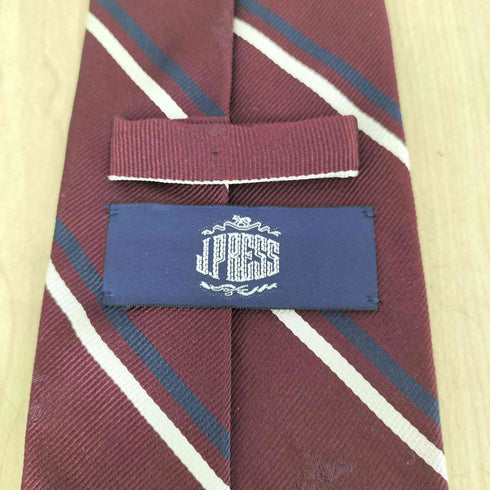 ジェイプレス J.PRESS キャラクター刺繍 ストライプネクタイ メンズ