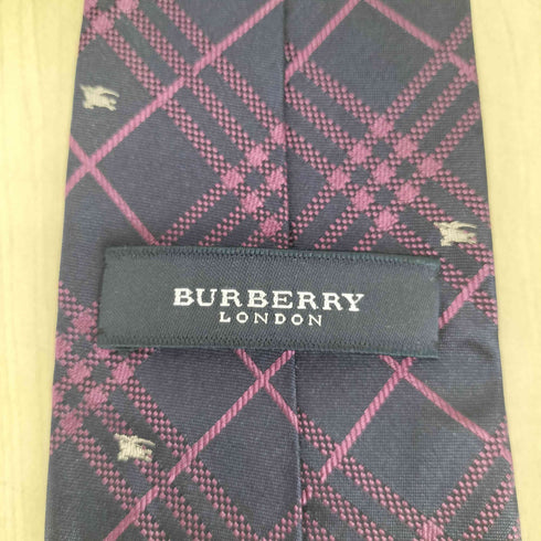 バーバリーロンドン BURBERRY LONDON ホース総柄ストライプネクタイ メンズ