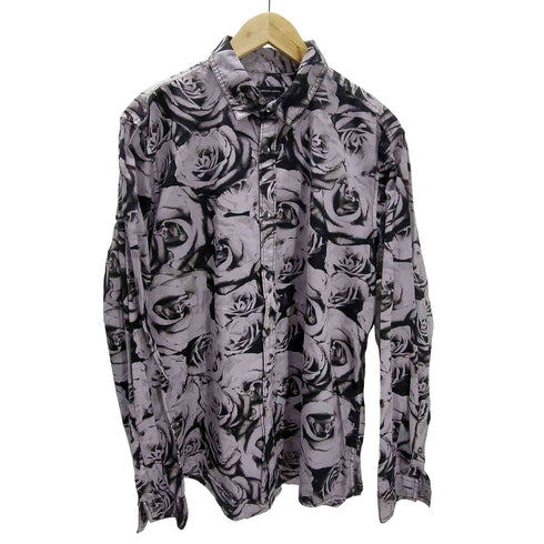 I・N・C INTERNATIONAL CONCEPTS バラ 花柄 L/S シャツ メンズ JPN:L