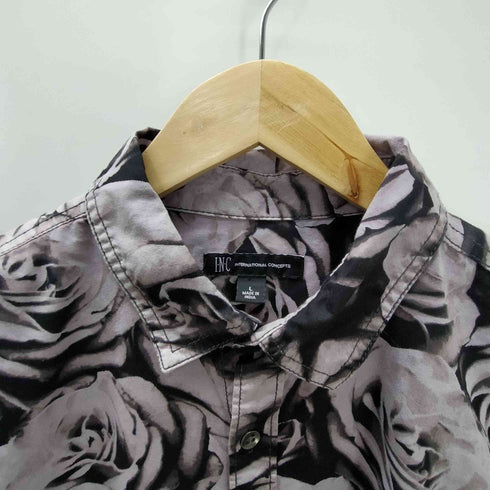 I・N・C INTERNATIONAL CONCEPTS バラ 花柄 L/S シャツ メンズ JPN:L