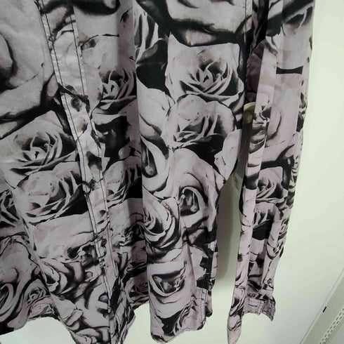 I・N・C INTERNATIONAL CONCEPTS バラ 花柄 L/S シャツ メンズ JPN:L