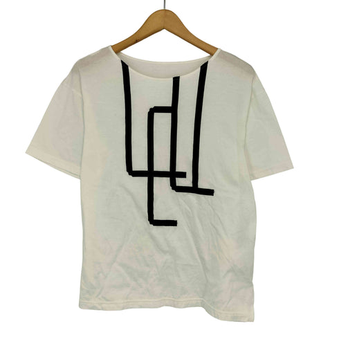 レキップヨシエイナバ LEQUIPE YOSHIE INABA ボートネック デザイン 半袖 Tシャツ レディース JPN:38