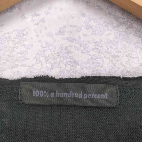100% a hundred percent 製品染め リネン カットソー レディース