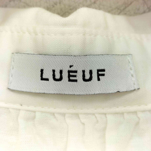 LUEUF ルフ シェルボタン コットン リネン 半袖シャツ レディース FREE
