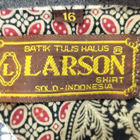 LARSON L/S 総柄 シャツ メンズ 16