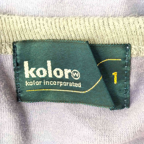 カラー kolor 23SS 度詰めハード天竺プリント グラフィックプリント カットソー メンズ JPN:1